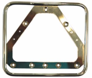 Kentekenplaathouder Bromfiets staand – Zonder opdruk – Zwart, 100x170mm