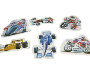 Stickerset – Vintage, 6-delig (3D)