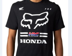 T-shirt – Fox/Honda HRC 2 – Zwart, Maat L