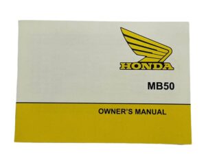 Handleiding/Owner’s Manual – Honda MB50