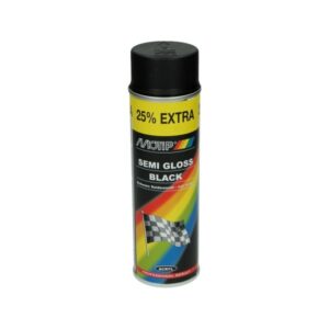 Spuitbus Lak – Motip – 500ml – Zwart, zijdeglans (04001)