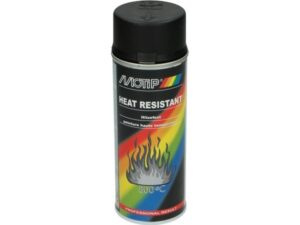 Spuitbus Lak, hittebestendig – Motip – 400ml – Zwart, mat (04031)