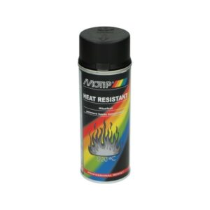 Spuitbus Lak, hittebestendig – Motip – 400ml – Zwart, mat (04031)