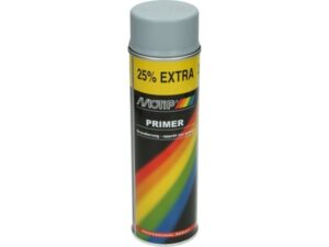 Spuitbus Lak, primer – Motip – 500ml – Grijs, mat (04054)