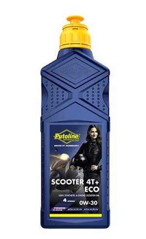 Olie, smeermiddel 0W30 - Putoline - Scooter 4T + Eco - 1l