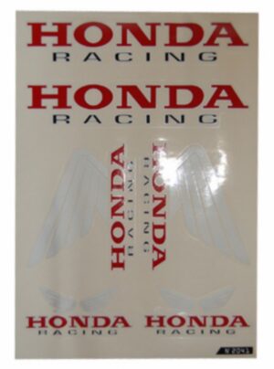 Stickerset "Honda Racing" - 6-delig