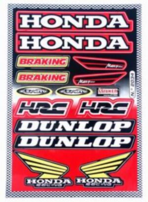 Stickerset merken - Dunlop/Honda/HRC