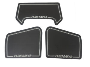 Stickerset kappen - Zwart - model Paris-Dakar (lange zijkappen)