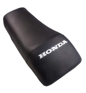 Buddy/Zadel kort - Zwart + wit "HONDA", 1-zits (Zweden/Zwitserland/Noorwegen)