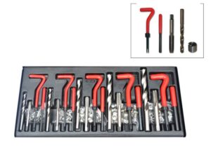 Schroefdraad, reparatieset – Helicoil – M5/6/8/10/12 – 131-delig