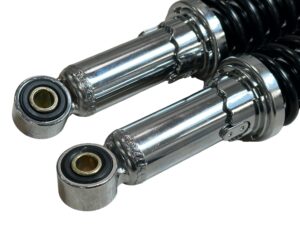 Schokbreker, set - Standaard lengte - Zwart/Chroom - Afbeelding 2