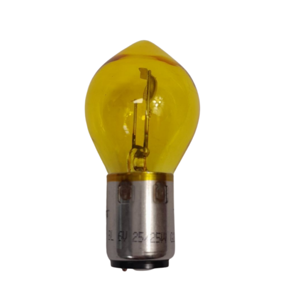 Lamp, 6V – 25/25W – Kleur: Geel (BA20D)