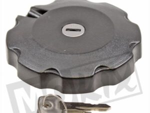 Benzinetankdop + slot - Zwart
