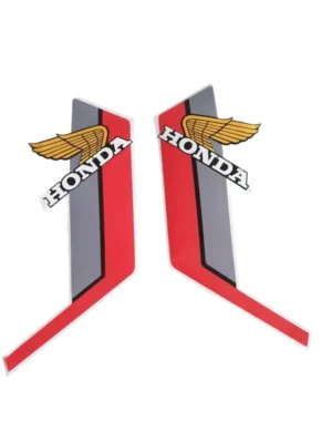 Sticker tank - Rood/orange (incl. "Honda Wing") - Afbeelding 7