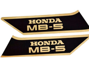 Stickerset tank - "Honda MB-5" Zwart/goud - model '79-'83, NH1 Black (John Player Special)
