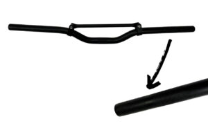 Stuur + spijl Cross (22mm) - Zwart