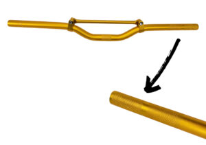 Stuur + spijl Cross (22mm) - Goud