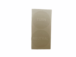 Sticker oliepeil - ENG - Geel - Afbeelding 3