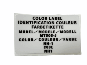 Sticker oliepeil - ENG - Geel - Afbeelding 4