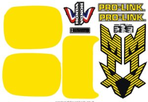 Stickerset compleet - Geel/zwart