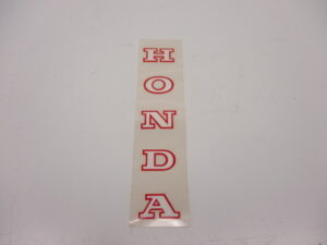 Sticker voorvork - "HONDA" Rood/wit, 16,5x3cm