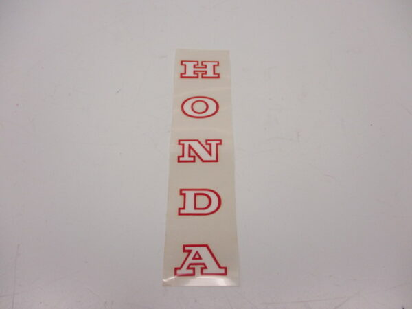 Sticker voorvork - "HONDA" Rood/wit, 16,5x3cm