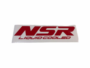 Sticker radiateurkap - "Liquid Cooled" Rood