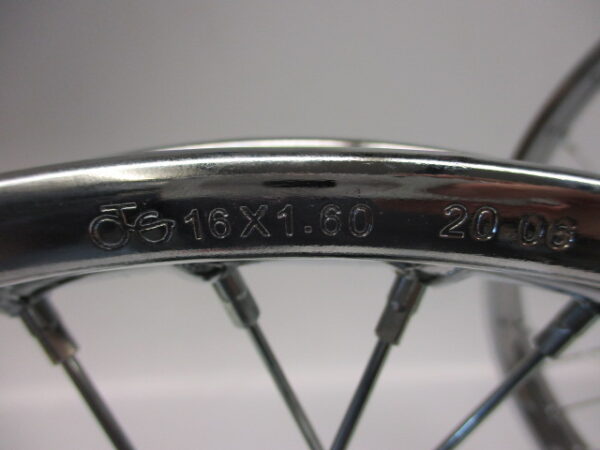 Velg achter – Compleet opbouwset: Aluminium velg + A-kwaliteit spaken – 16″x1,60