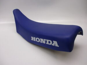 Buddy/Zadel - Blauw + wit "HONDA" (opnieuw bekleed) - Afbeelding 2