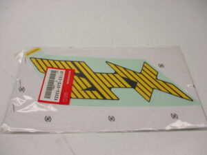 Sticker tank rechts - "MTX" Geel/zwart [NOS]
