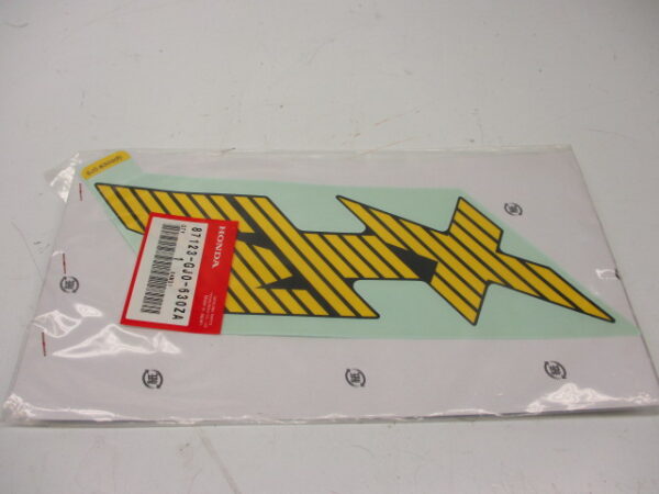 Sticker tank rechts - "MTX" Geel/zwart [NOS]