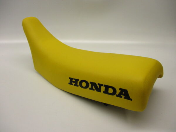 Buddy/Zadel - Geel + zwart "HONDA" (opnieuw bekleed) - Afbeelding 2