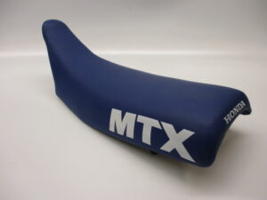 Buddy/Zadel - Blauw + wit "MTX" (opnieuw bekleed) - Afbeelding 2