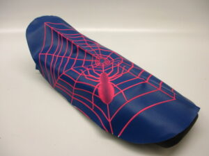 Buddydek/Zadelhoes - Blauw + roze spider