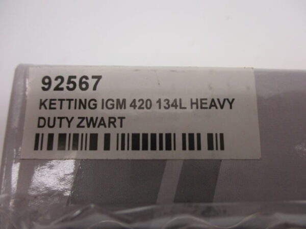Ketting, 420 - IGM - 134 links - Heavy Duty, Zwart - Afbeelding 2