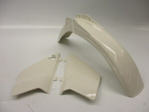 Kappenset, 3-delig (zonder koplampspoiler) - A-kwaliteit - Kleur: Ceramic White (NH24)