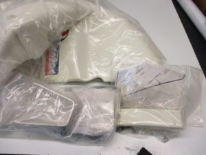 Kappenset compleet - Kleur: Shasta White (NH138) - model Paris-Dakar Speed-7 - Afbeelding 2