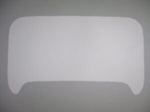 Sticker koplampspoiler - Wit - model '84-'92, Rood
