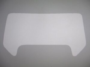 Sticker koplampspoiler - Wit - model '84-'92, Rood