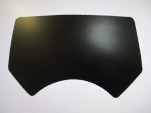 Sticker koplampspoiler - Zwart - model '82-'86