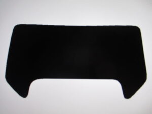 Sticker koplampspoiler - Zwart - model '84-'92, Rood