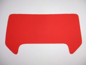 Sticker koplampspoiler - Rood - model '84-'92, Wit