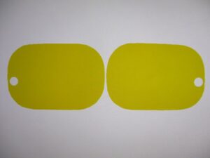 Stickerset zijkap - Geel - model '87-'92, Zwart