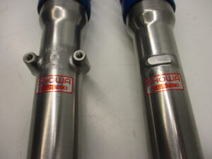 Voorvork - Compleet set - 35mm - Incl. blauwe rubbers [NOS] - Afbeelding 2