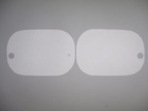 Stickerset zijkap - Wit - model '84-'92, Rood