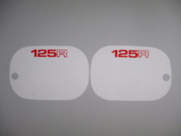 Stickerset zijkap - Wit - model '83, Rood