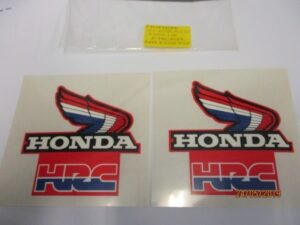 Stickerset "HRC Wings/Honda Racing"- 8,5x8,5cm