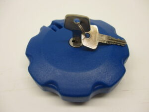 Benzinetankdop + slot - Blauw