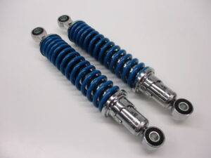 Schokbreker, set - 310mm - Blauw/Chroom