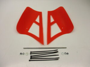 Koelkappenset - Rood (incl. bevestigingsmateriaal)